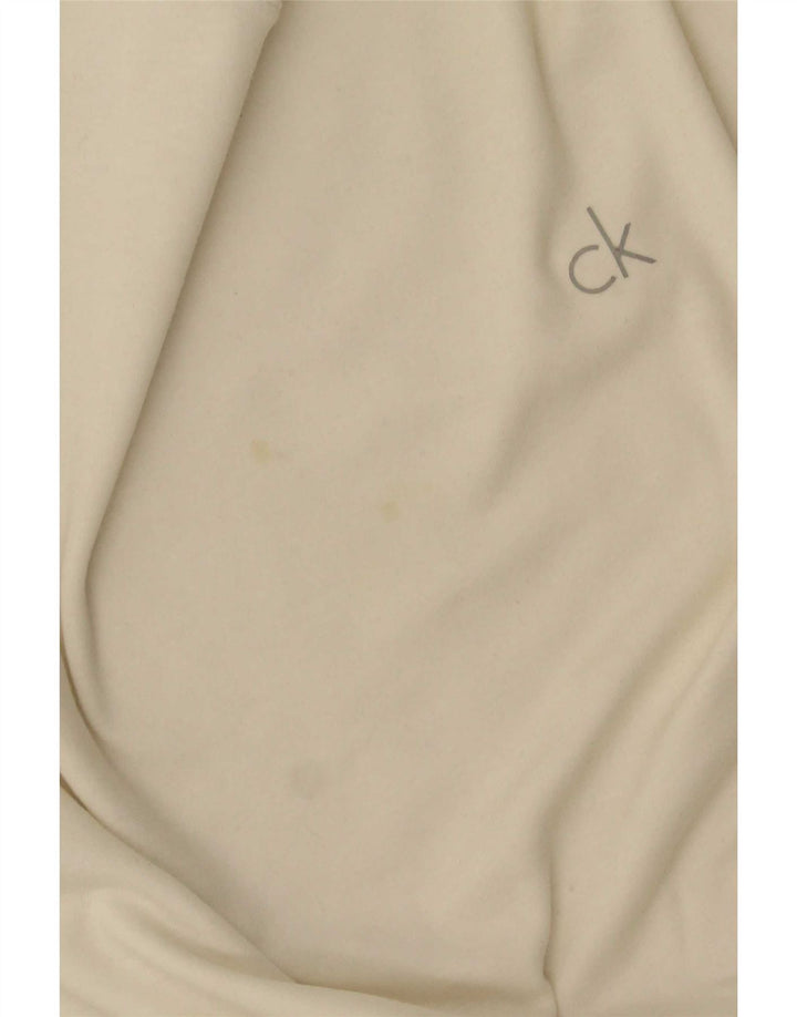 Calvin Klein Jeans muška majica dugih rukava srednje bijele boje