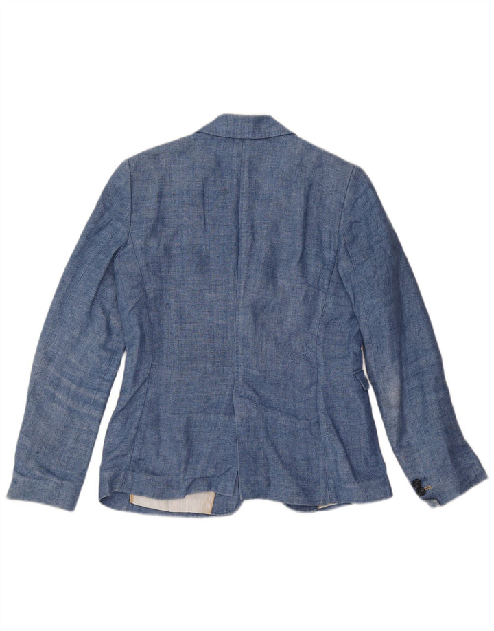 Massimo Dutti Ženska jakna s 1 gumbom EU 38 Mala plava platna