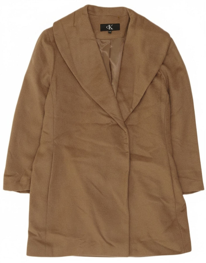 Calvin Klein ženski preveliki kaput UK 18 XL bež vuna
