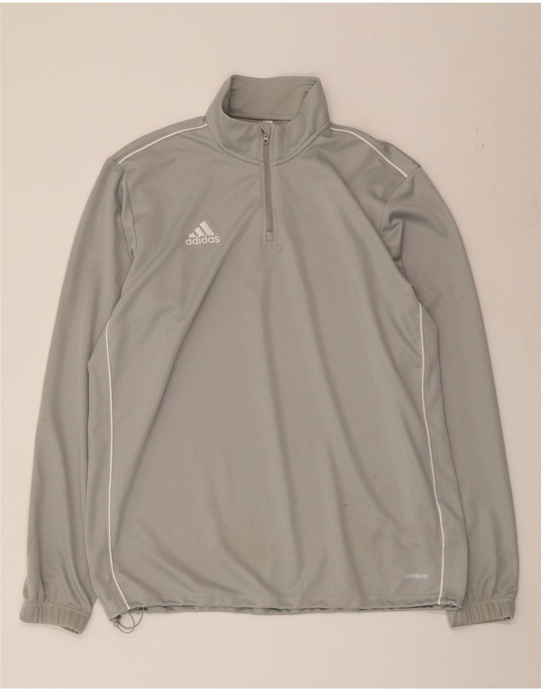 ADIDAS muška trenirka Aeroready zip izrez gornji dio XL sivi poliester