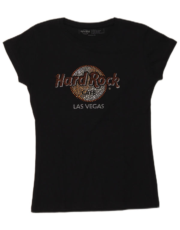 Hard Rock Cafe Ženska Las Vegas majica kratkih rukava UK 10 Small Black
