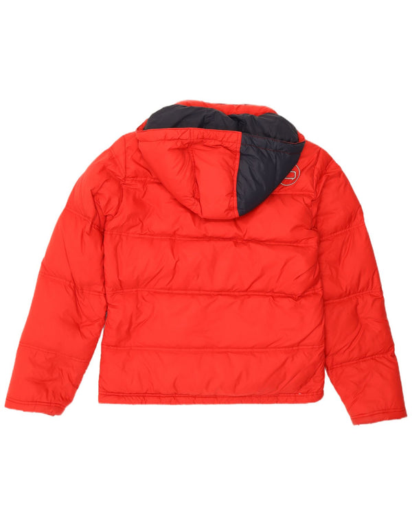 Woolrich Mens Penn-Rich Podstavljena jakna s kapuljačom UK 38 Srednje crveni najlon