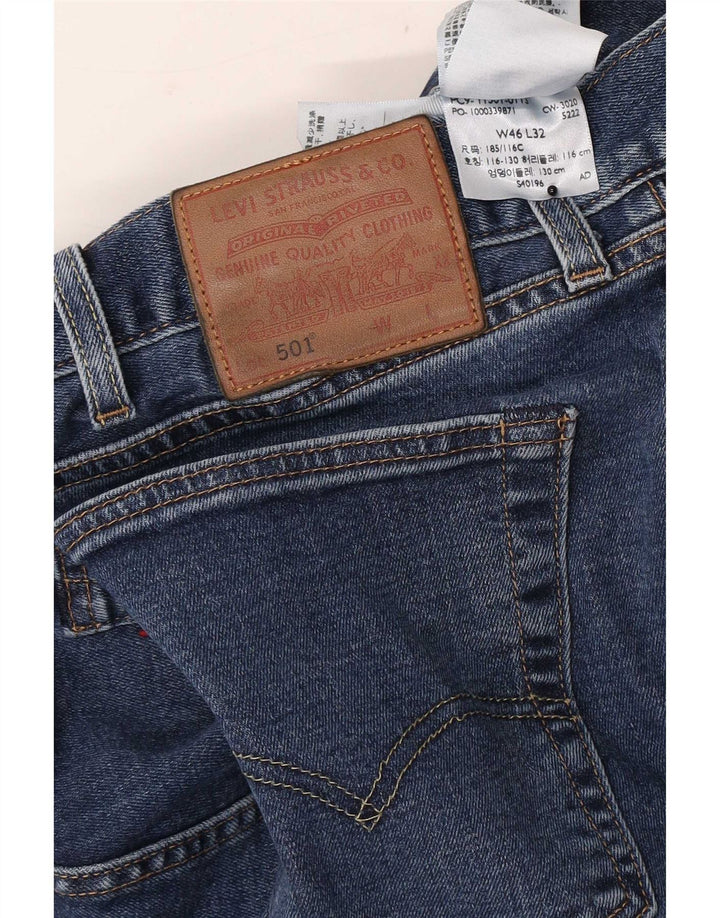 Levi's muške 501 ravne traperice W46 L29 plavi pamuk