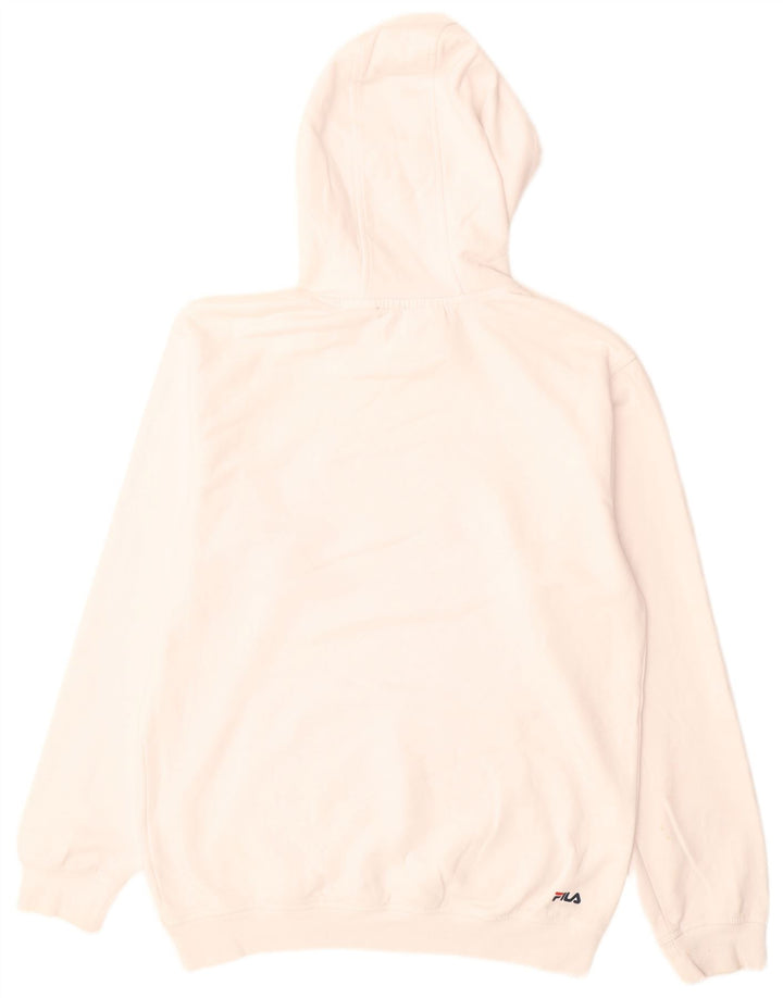Fila muška majica s kapuljačom srednje bijele boje