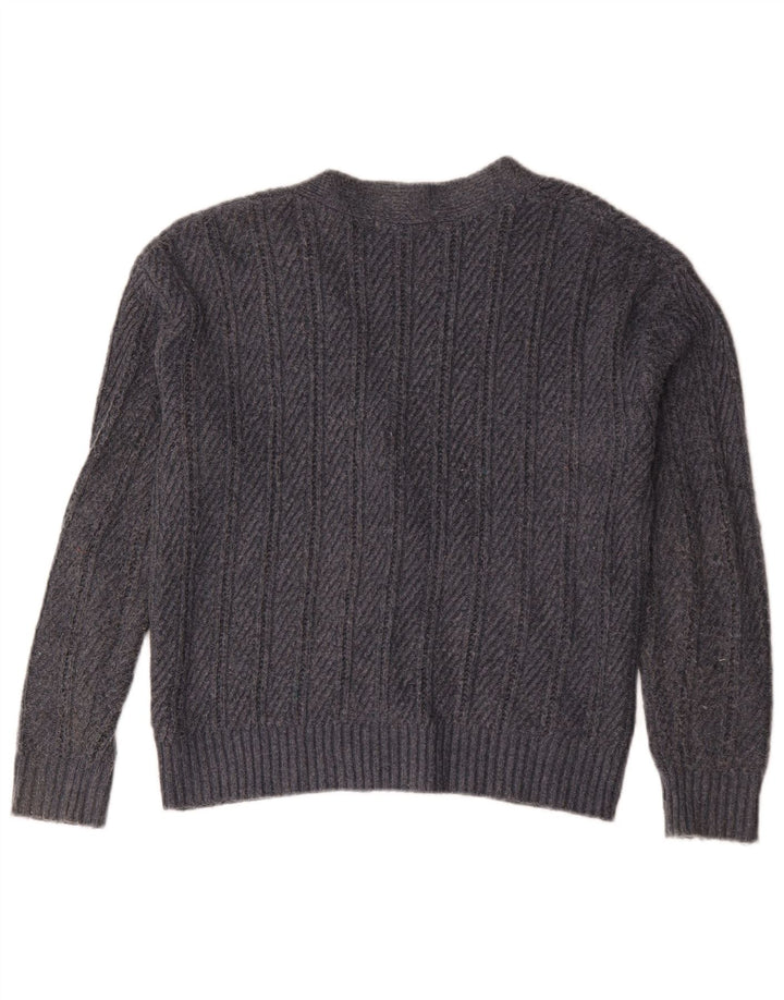 Marks & Spencer ženski prekomjerni kardigan pulover UK 10 Small Gray