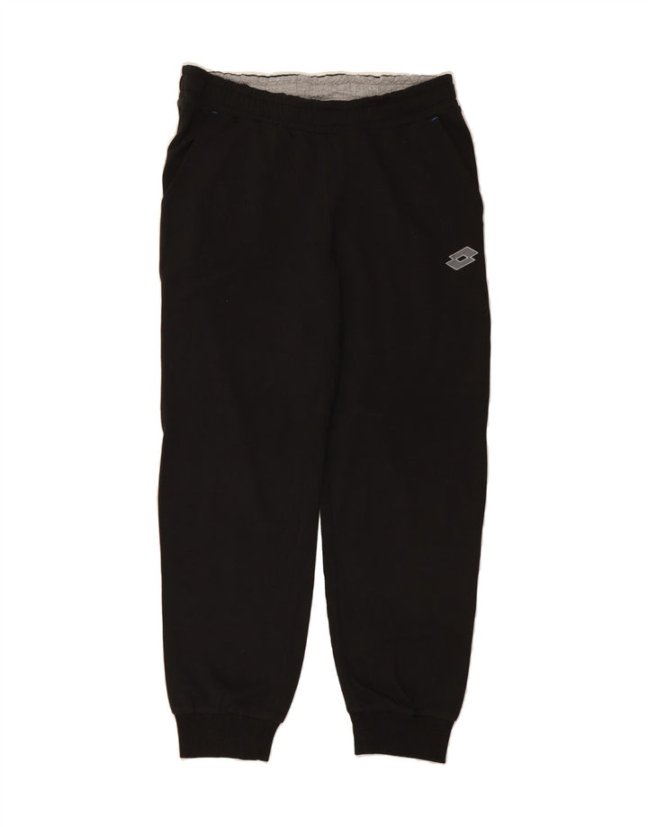 LOTTO Mens Tracksuit Trousers Joggers Medium Black Cotton Vintage Lotto and Second-Hand Lotto from Messina Hembry 