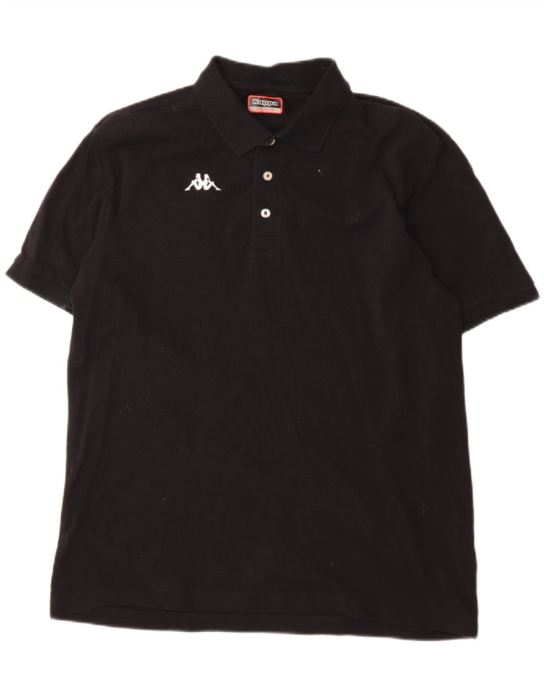 KAPPA Mens Polo Shirt 2XL Black Cotton Vintage Kappa and Second-Hand Kappa from Messina Hembry 