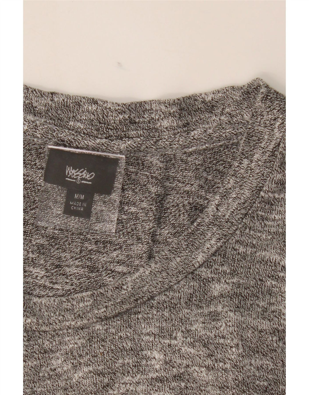 MOSSIMO Womens Short Sleeves Jumper Dress UK 14 Medium Grey Flecked Vintage Mossimo and Second-Hand Mossimo from Messina Hembry 