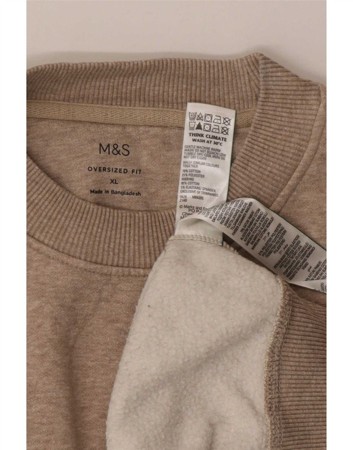 Marks & Spencer muška majica s prekomjernom majicom XL, sivi flekasti pamuk