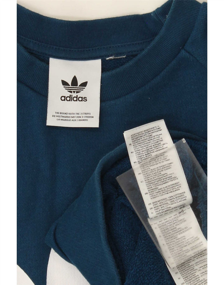 Adidas muška majica s grafičkim motivima srednje plavi pamuk