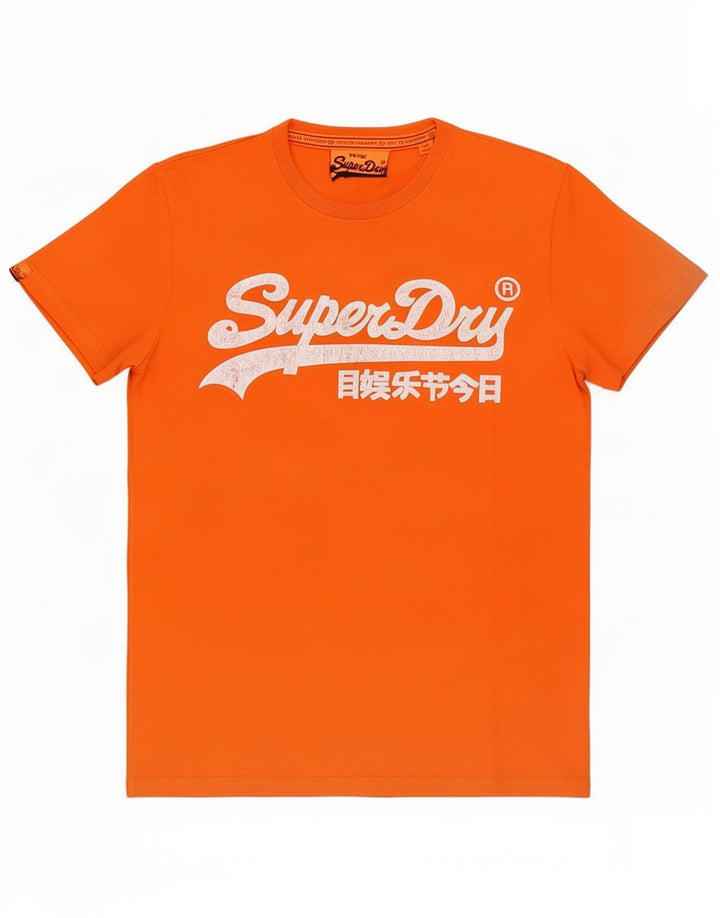 Superdry muška majica s grafičkim motivima, srednje narančasta