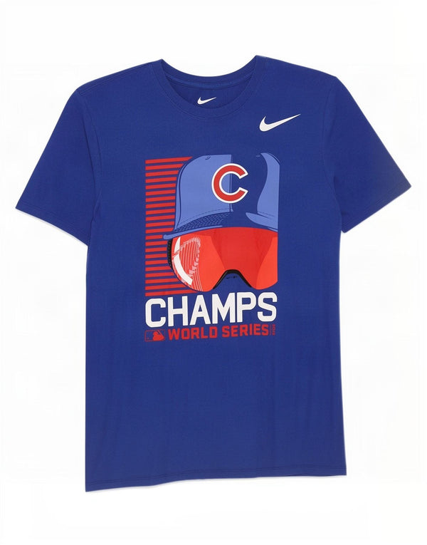 Nike muška majica s motivima Chicago Cubs srednje plavi pamuk