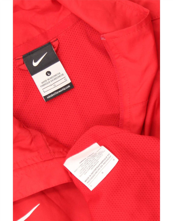 Nike muška gornja jakna trenirke velika crvena poliester u boji