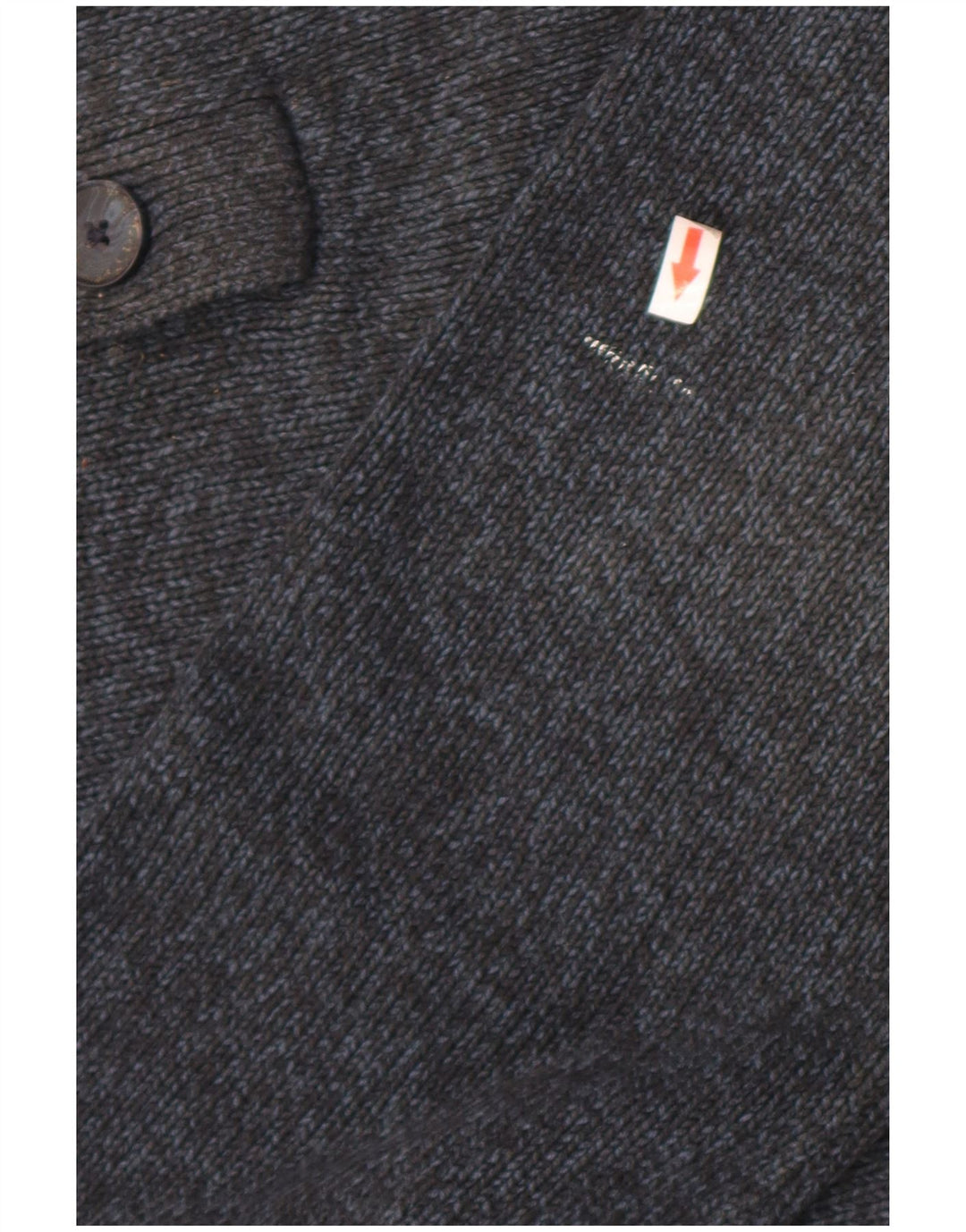 Marks & Spencer muški džemper s dugmadima i ovratnikom Veliki tamnoplavi pulover