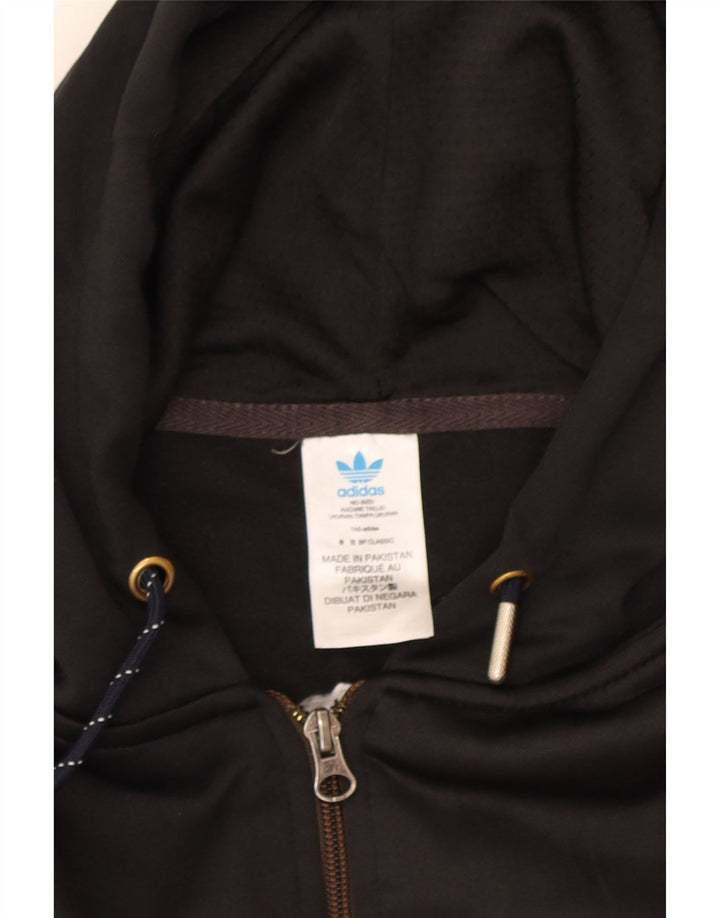 Adidas muški pulover s kapuljačom na patentni zatvarač 2XL, crveni poliester u boji