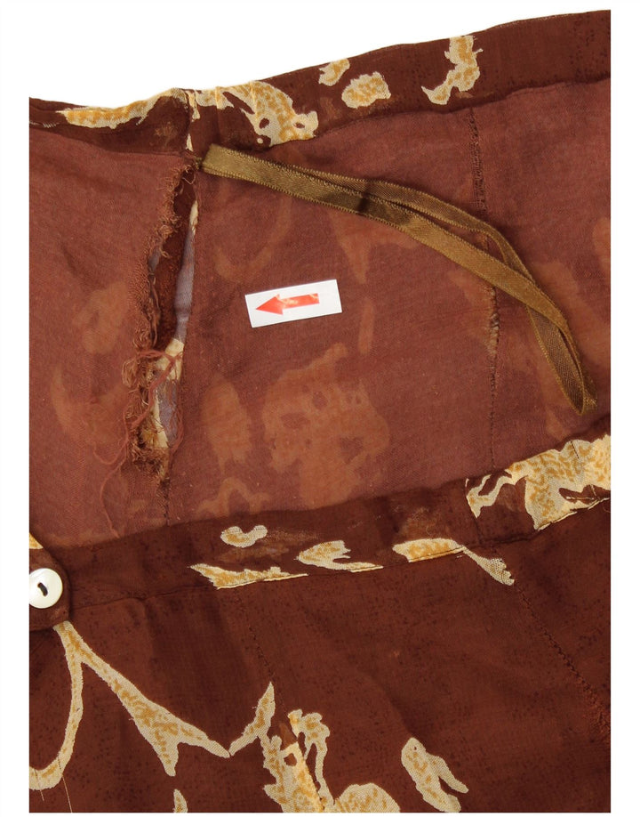 Pheder ženska suknja na preklop velika W34 smeđa cvjetna