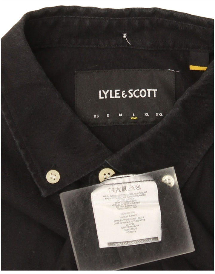 Lyle & Scott muška košulja velika crna pamučna