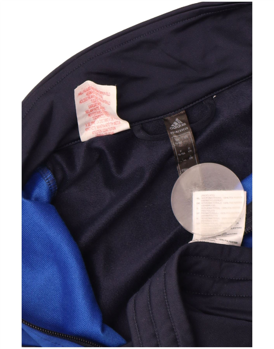 Gornja jakna od trenirke ADIDAS za dječake 14-15 godina tamnoplave boje