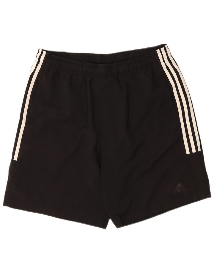 ADIDAS Mens Sport Shorts Large Black Polyester