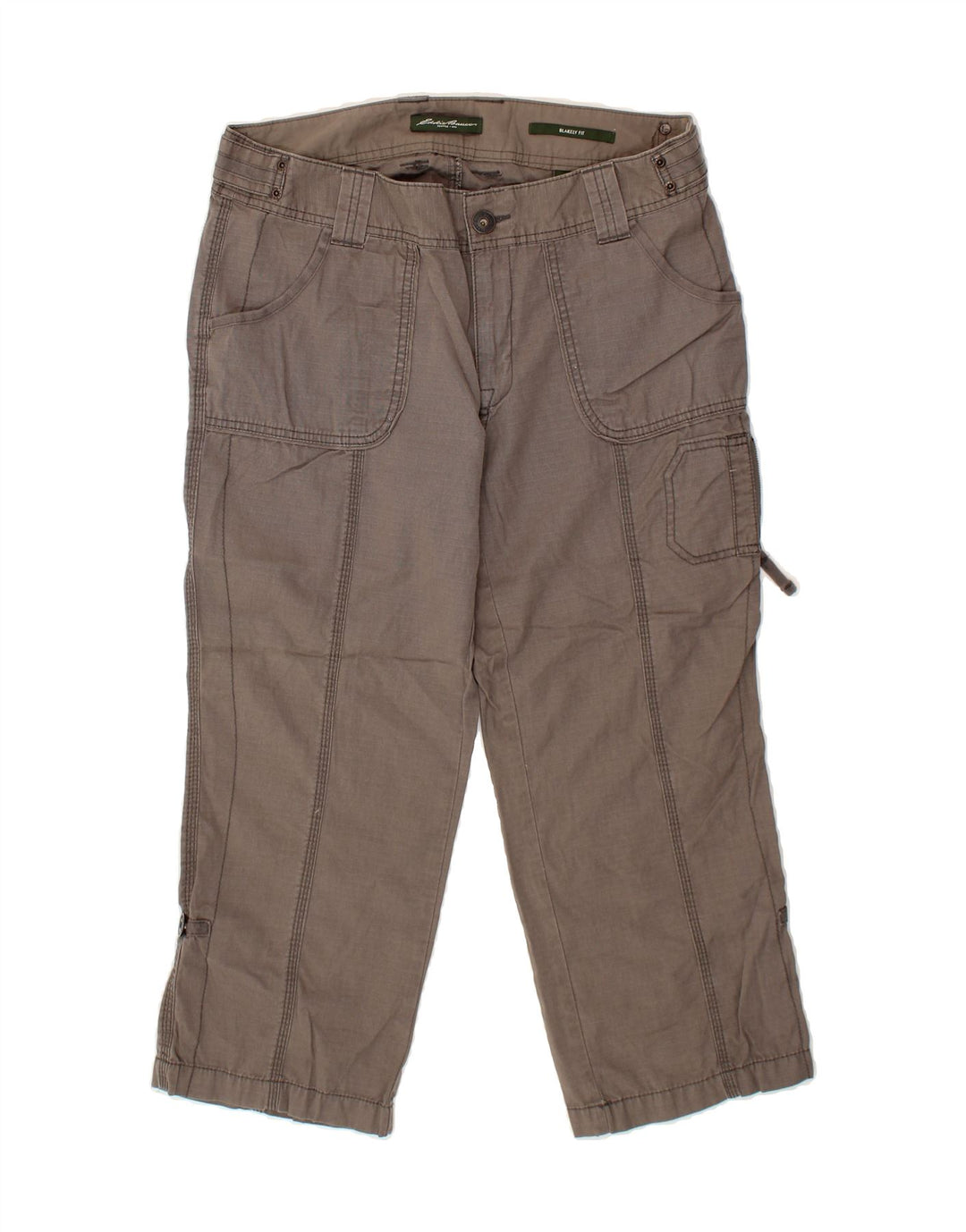 EDDIE BAUER Womens Blakely Fit Cargo Trousers US 8 Medium W34 L24 Brown Vintage Eddie Bauer and Second-Hand Eddie Bauer from Messina Hembry 