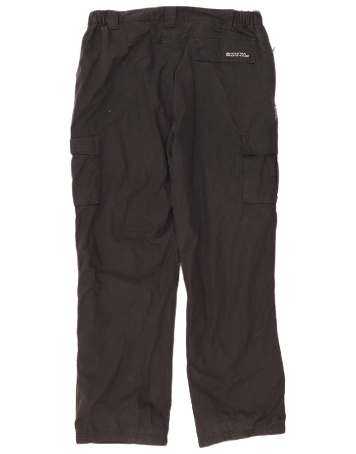 MOUNTAIN WAREHOUSE Muške ravne kargo hlače W38 L32 crni poliester