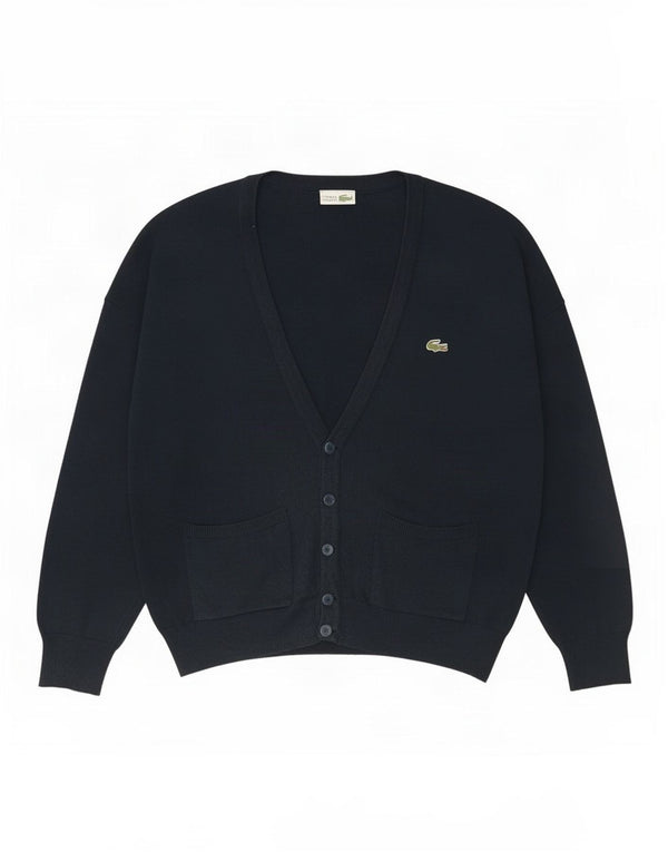 Lacoste muški kardigan pulover veličina 6 XL tamnoplavi pamuk