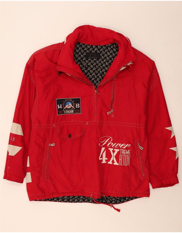 BOGNER muška grafička anorak jakna UK 42 XL poliester crvene boje