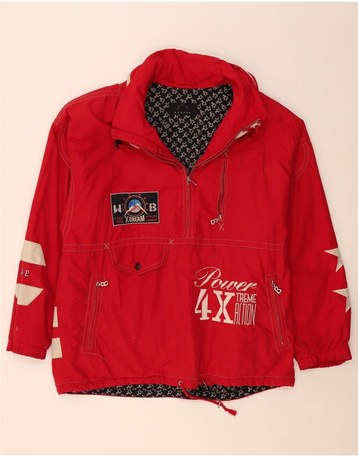 BOGNER muška grafička anorak jakna UK 42 XL poliester crvene boje