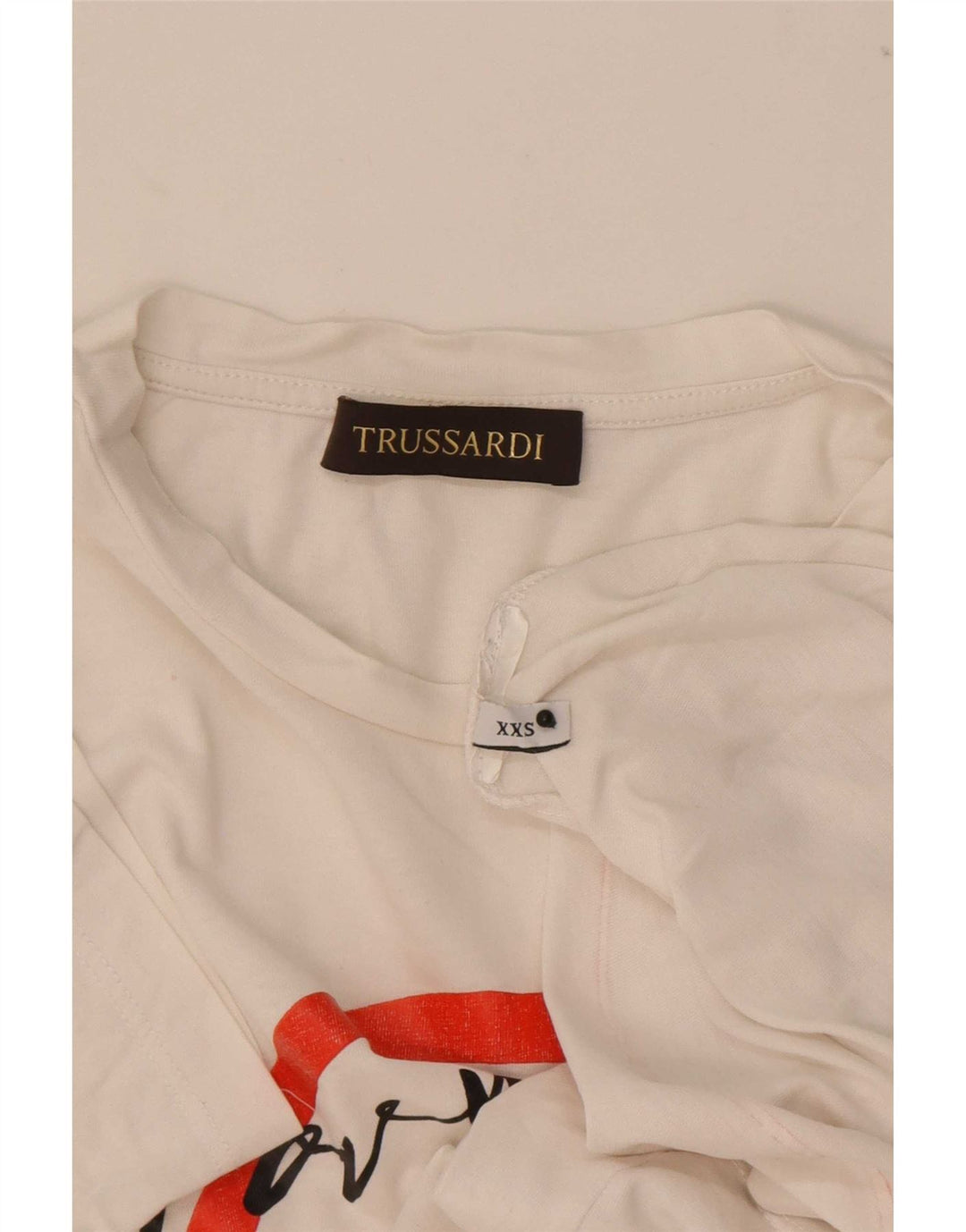 Trussardi muška majica s grafičkim motivima 2XS Bijela
