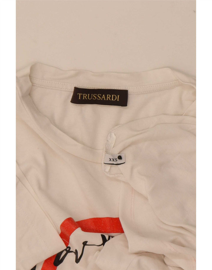 Trussardi muška majica s grafičkim motivima 2XS Bijela