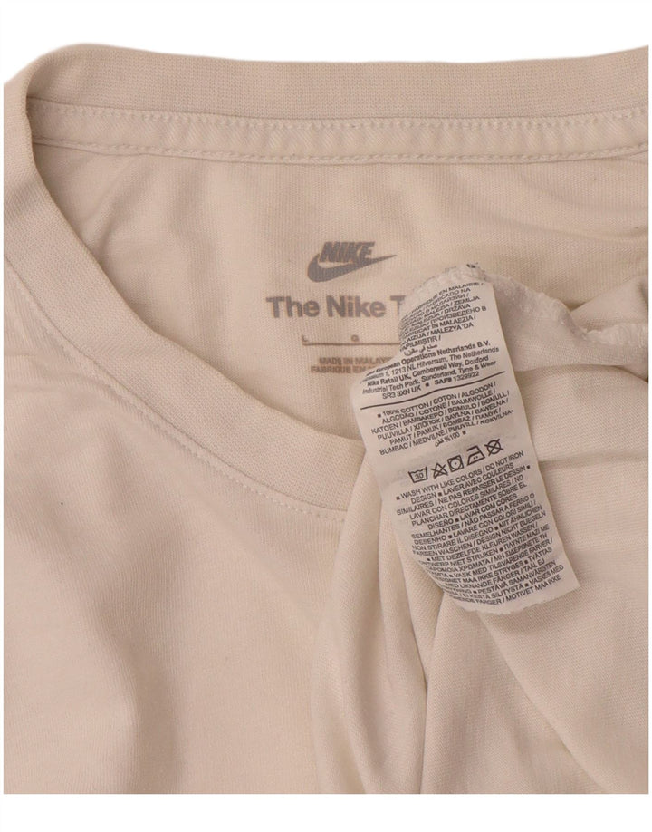 Nike Muška majica kratkih rukava Velika bijela pamučna majica