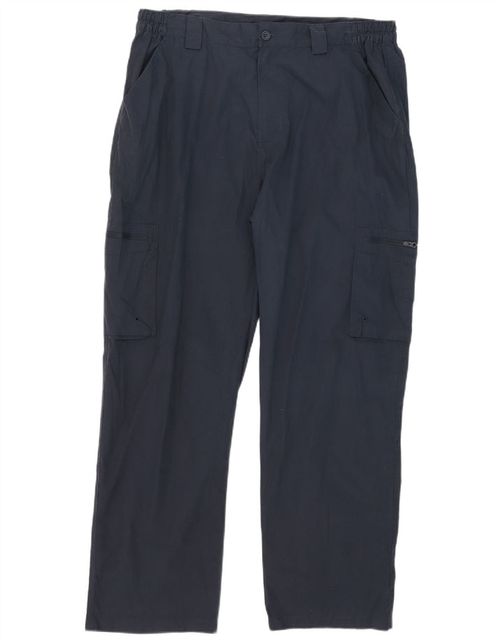 Mountain Warehouse muške ravne kargo hlače W36 L29 tamnoplavi poliester