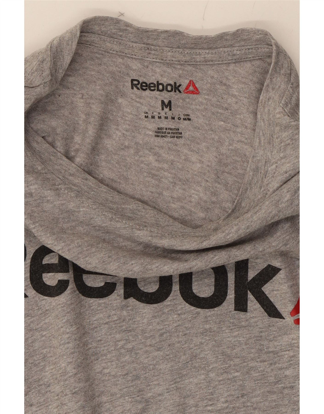 REEBOK Mens Graphic T-Shirt Top Medium Grey Cotton Vintage Reebok and Second-Hand Reebok from Messina Hembry 