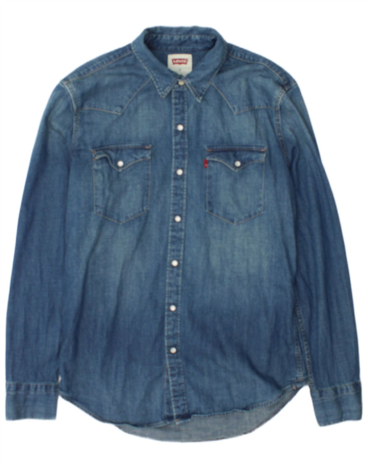 Levi's muška traper košulja srednje plava