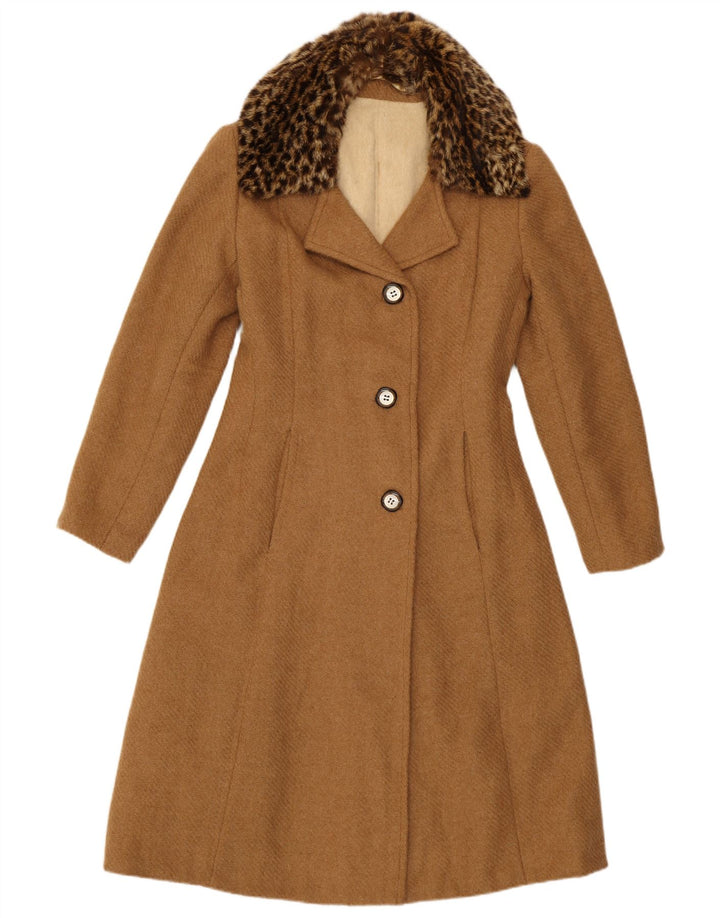 Vintage ženski kaput UK 10 Small Brown