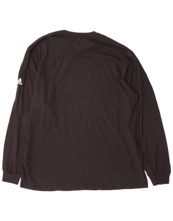 Adidas muška grafička majica dugih rukava 2XL crni pamuk