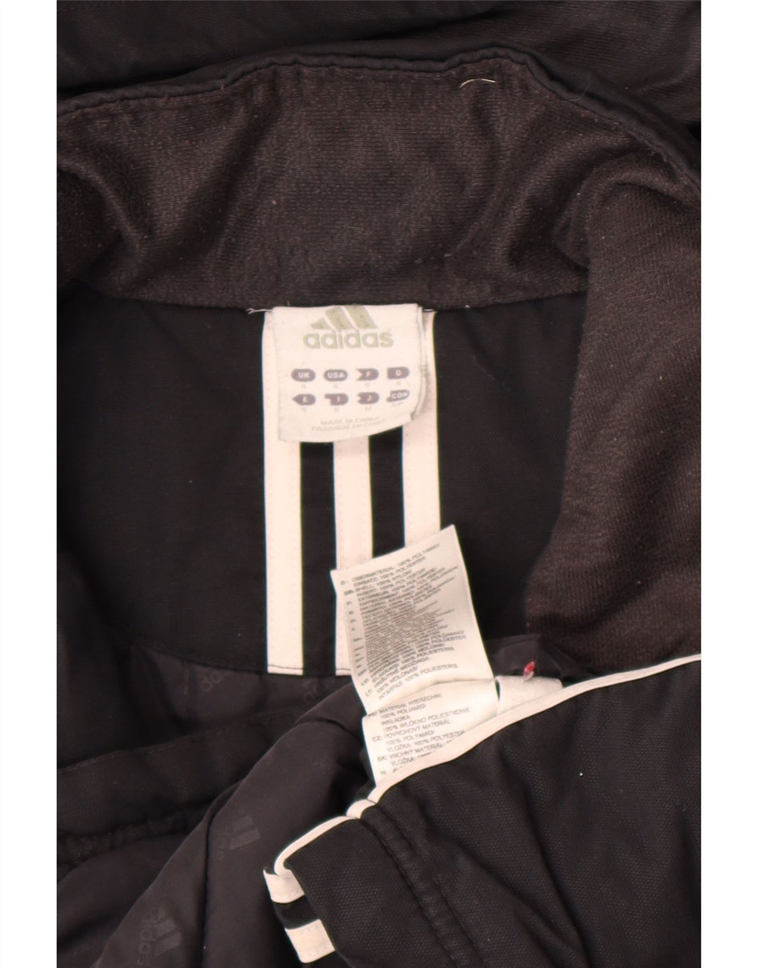 Adidas muška vjetrovka s kapuljačom UK 36 mala crna poliamidna