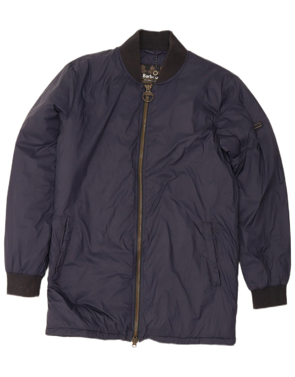 Barbour Mens Padded Jacket UK 36 Small Navy Blue Colourblock Polyamide