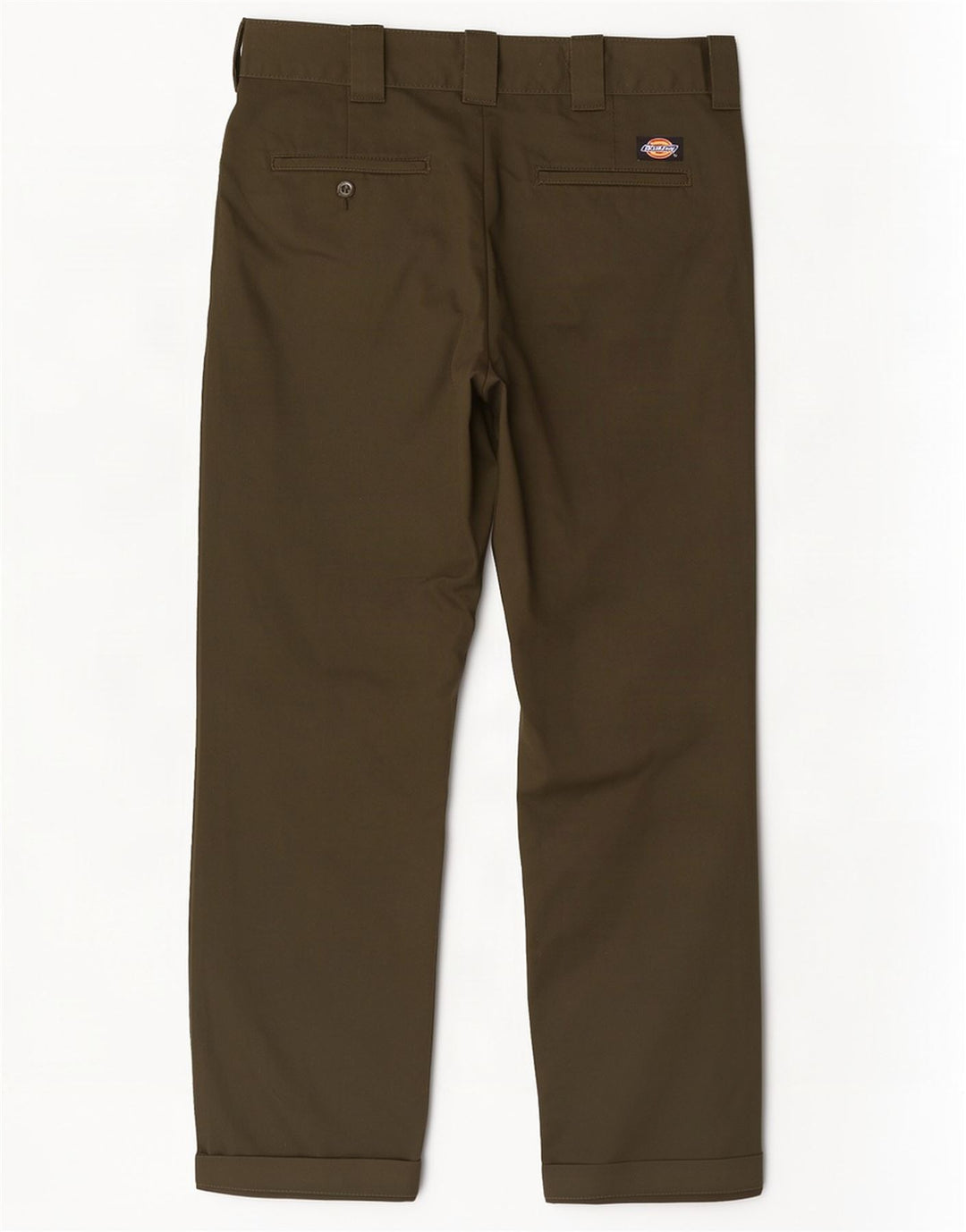 Dickies muške uske ravne chino hlače W34 L32 kaki poliester
