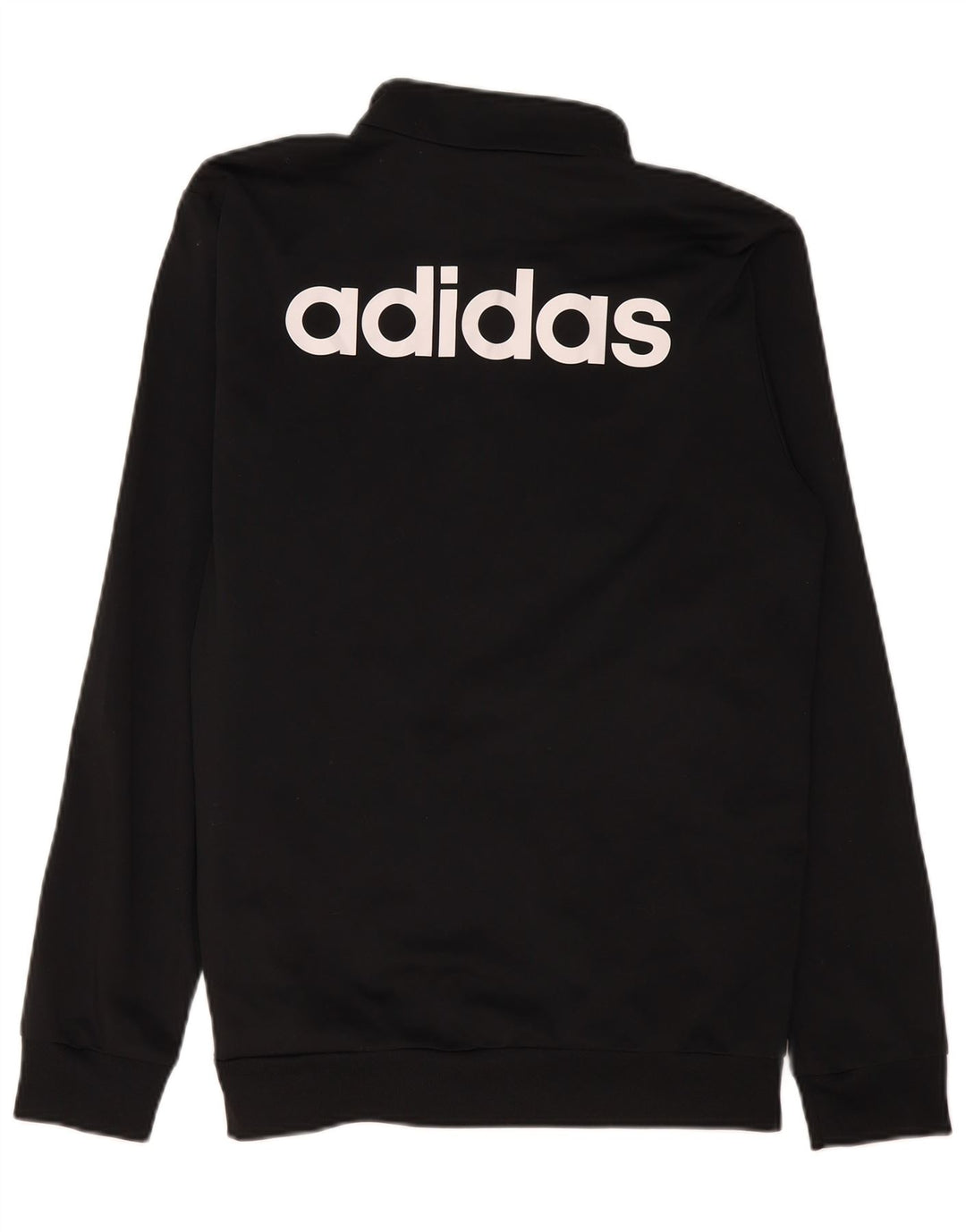 Adidas muška trenirka s grafičkim motivima, velika jakna od crnog poliestera