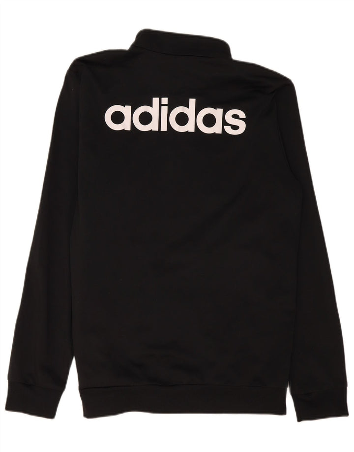 Adidas muška trenirka s grafičkim motivima, velika jakna od crnog poliestera