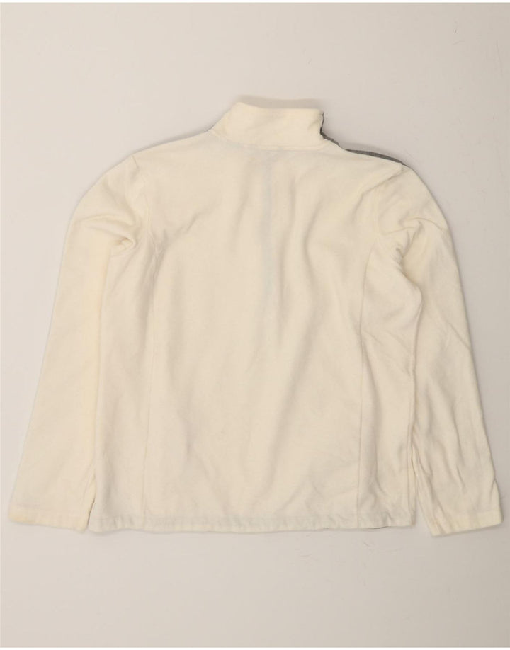 EDDIE BAUER Womens Pullover Tracksuit Top UK 16 Large White Colourblock Vintage Eddie Bauer and Second-Hand Eddie Bauer from Messina Hembry 