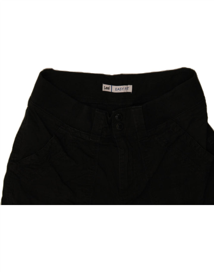 LEE Womens Easy Fit Cargo Shorts US 6 Medium W28 Black Cotton Vintage Lee and Second-Hand Lee from Messina Hembry 