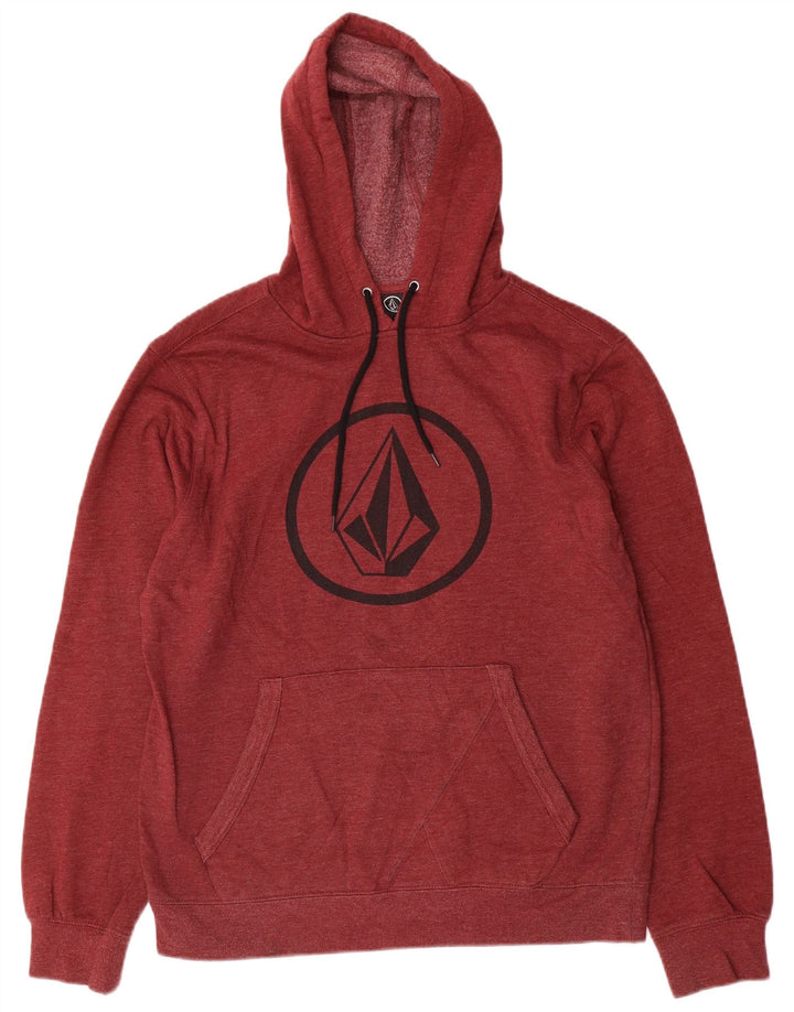 Volcom muška majica s kapuljačom srednje kestenjaste boje, pamuk
