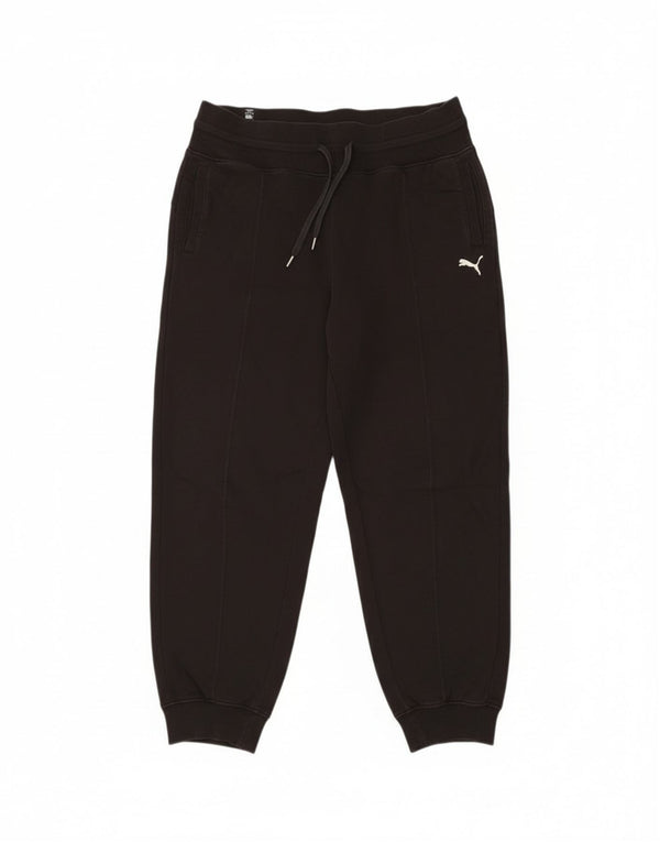 Puma Ženska trenirka Hlače Joggers UK 16 Veliki crni pamuk