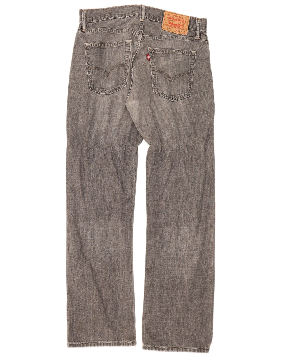 Levi's ženske 514 ravne traperice W32 L32 sivi pamuk