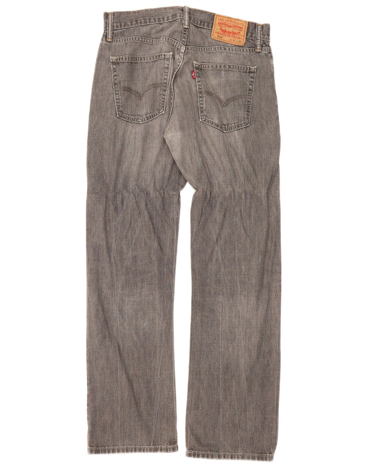 Levi's ženske 514 ravne traperice W32 L32 sivi pamuk