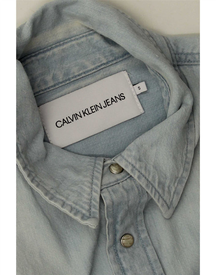 Calvin Klein Jeans muška traper košulja mala plava