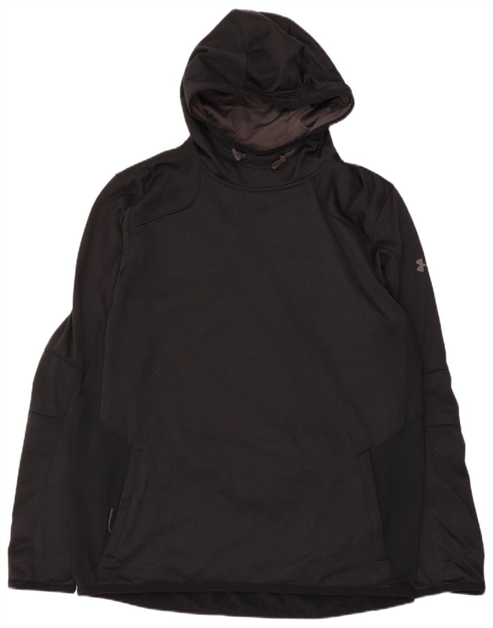 Under Armour muška majica s kapuljačom Cold Gear Veliki crni poliester
