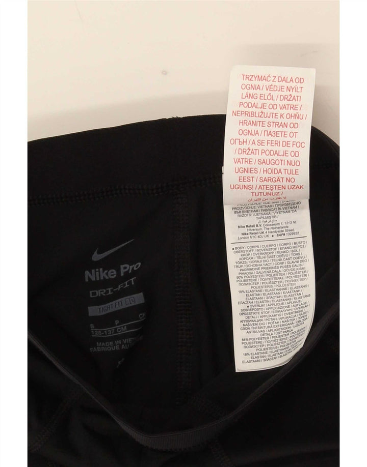 Nike Dri Fit tajice za djevojčice 8-9 godina male crne poliesterske